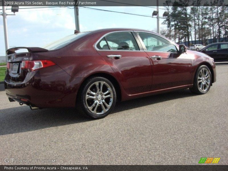 Basque Red Pearl / Parchment 2009 Acura TSX Sedan