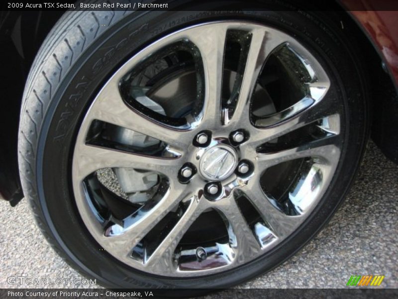 Basque Red Pearl / Parchment 2009 Acura TSX Sedan