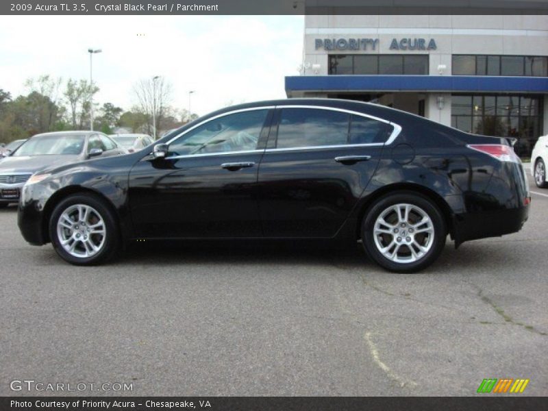 Crystal Black Pearl / Parchment 2009 Acura TL 3.5