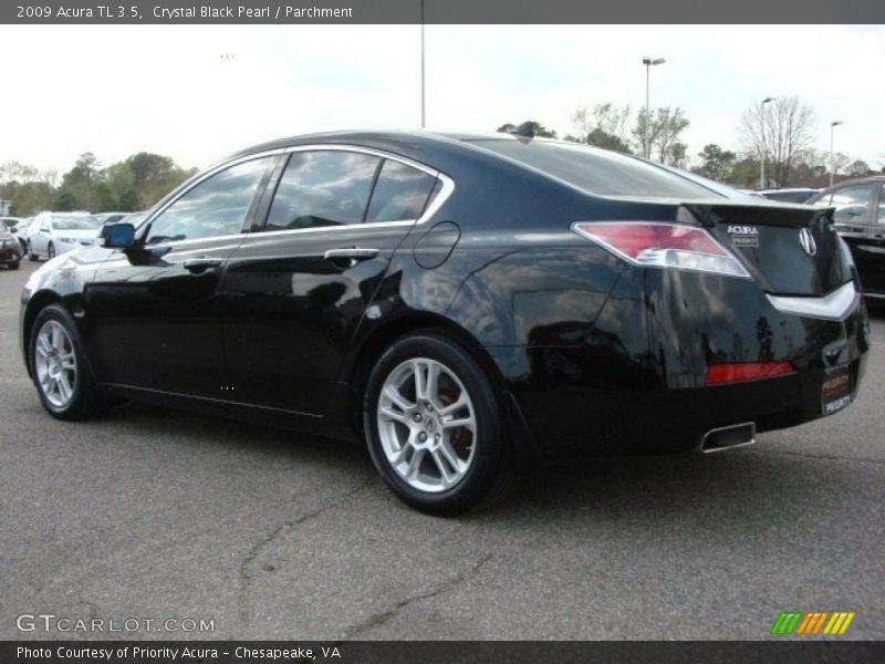Crystal Black Pearl / Parchment 2009 Acura TL 3.5