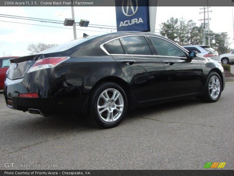 Crystal Black Pearl / Parchment 2009 Acura TL 3.5