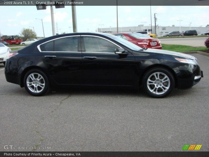 Crystal Black Pearl / Parchment 2009 Acura TL 3.5