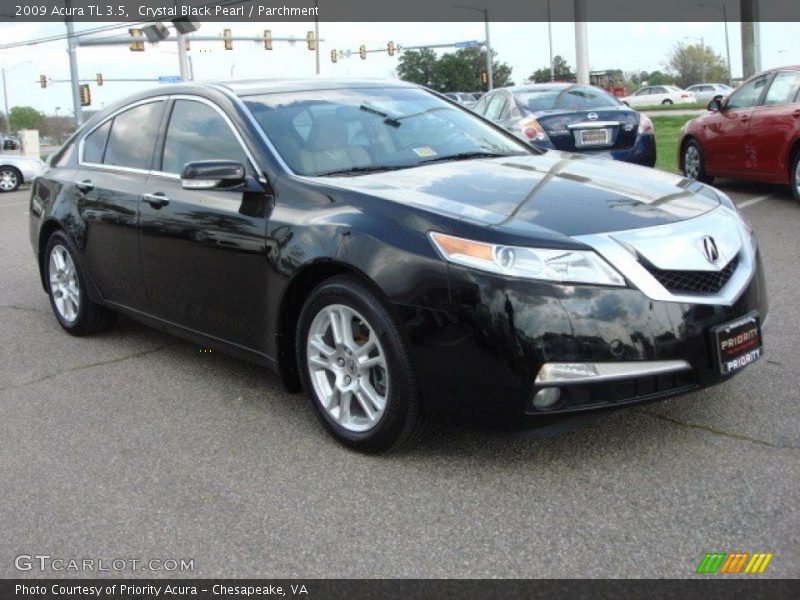 Crystal Black Pearl / Parchment 2009 Acura TL 3.5