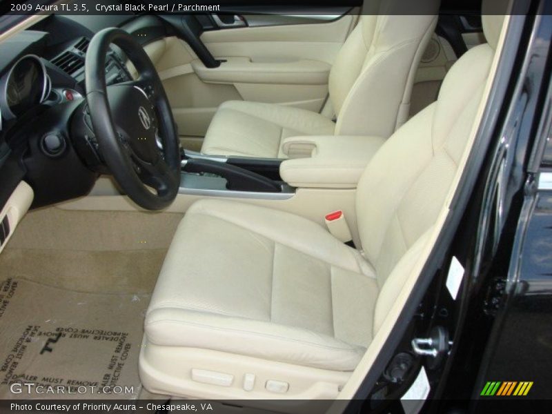 Crystal Black Pearl / Parchment 2009 Acura TL 3.5