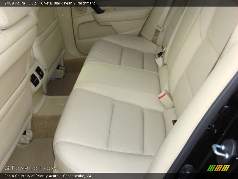 Crystal Black Pearl / Parchment 2009 Acura TL 3.5