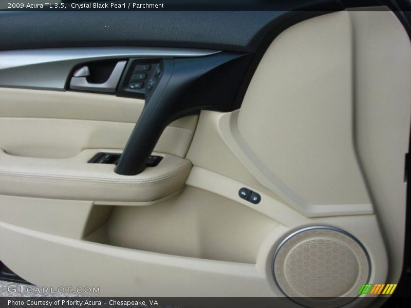 Crystal Black Pearl / Parchment 2009 Acura TL 3.5