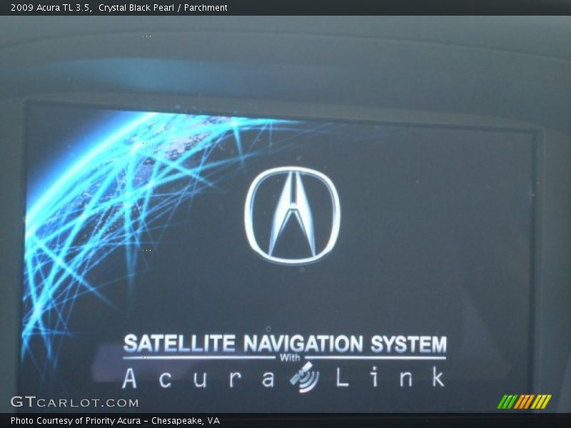 Crystal Black Pearl / Parchment 2009 Acura TL 3.5