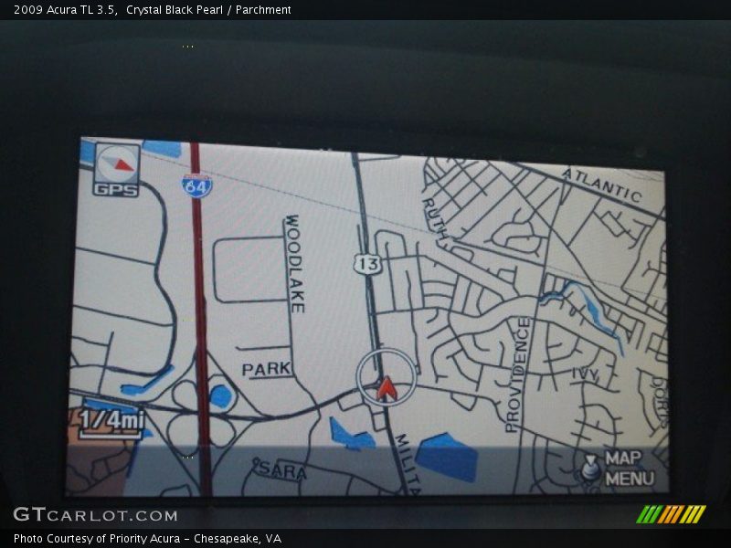 Crystal Black Pearl / Parchment 2009 Acura TL 3.5