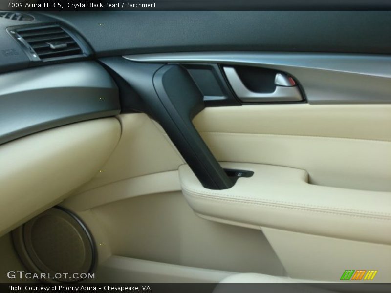 Crystal Black Pearl / Parchment 2009 Acura TL 3.5