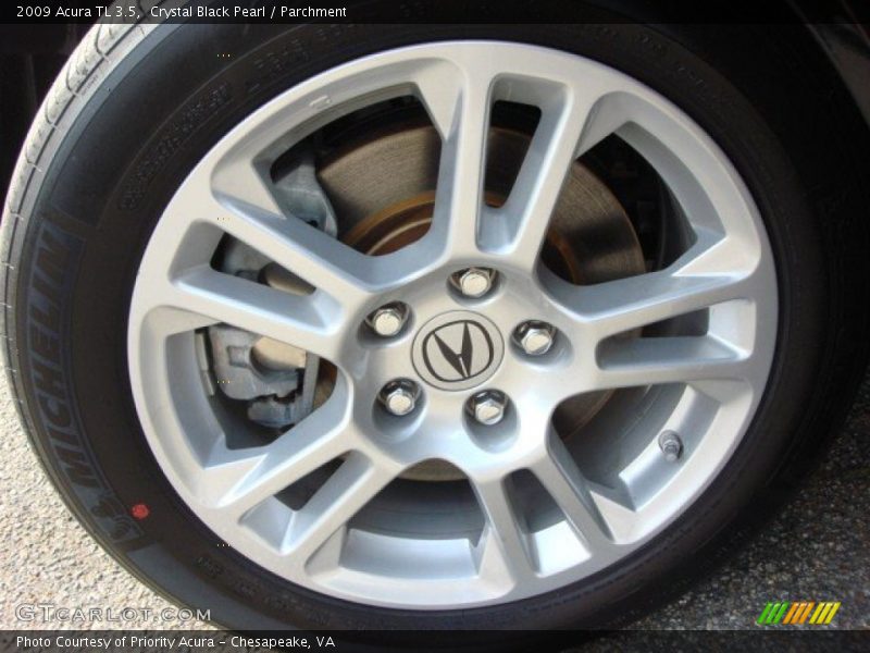 Crystal Black Pearl / Parchment 2009 Acura TL 3.5