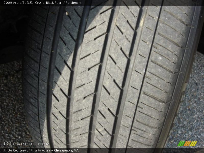 Crystal Black Pearl / Parchment 2009 Acura TL 3.5