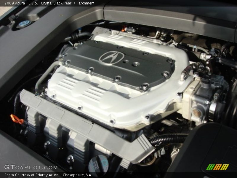 Crystal Black Pearl / Parchment 2009 Acura TL 3.5