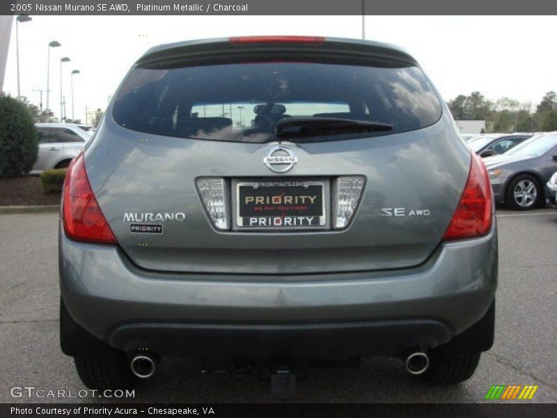 Platinum Metallic / Charcoal 2005 Nissan Murano SE AWD