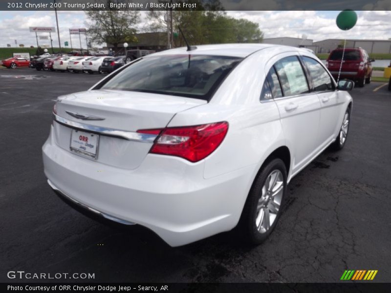 Bright White / Black/Light Frost 2012 Chrysler 200 Touring Sedan