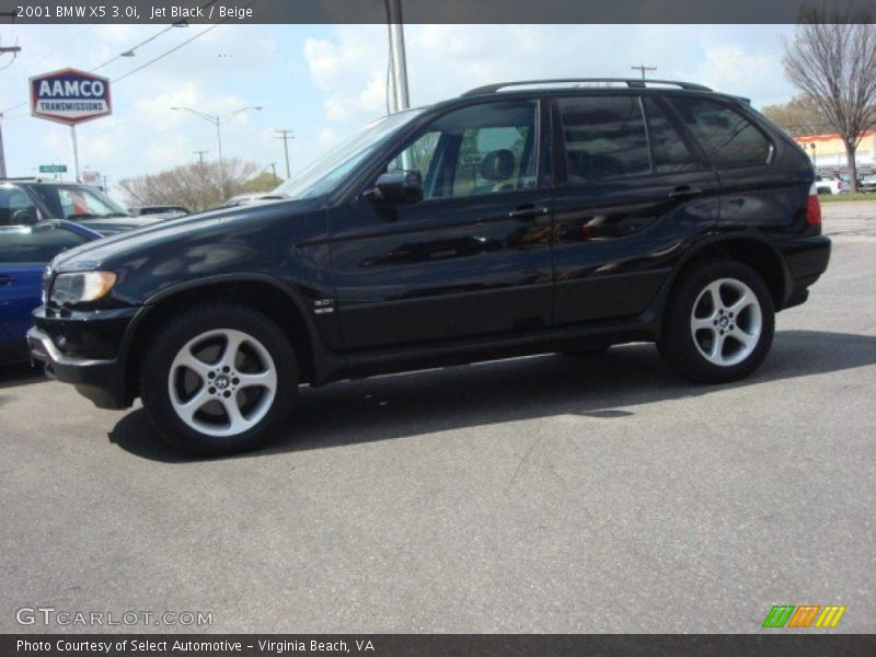 Jet Black / Beige 2001 BMW X5 3.0i