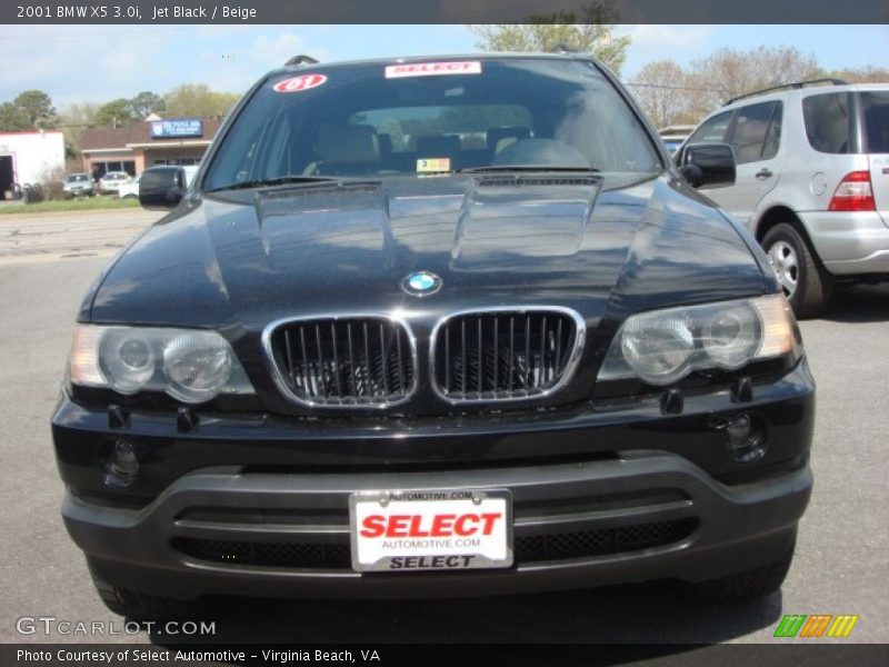 Jet Black / Beige 2001 BMW X5 3.0i