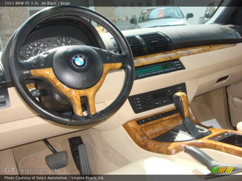 Jet Black / Beige 2001 BMW X5 3.0i