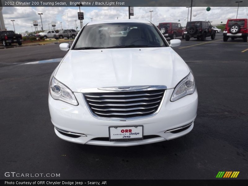 Bright White / Black/Light Frost 2012 Chrysler 200 Touring Sedan