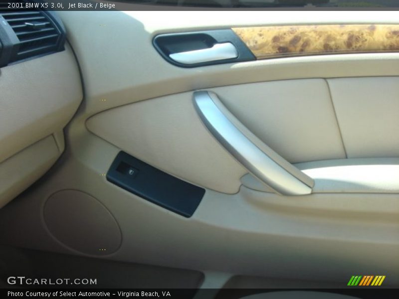Jet Black / Beige 2001 BMW X5 3.0i