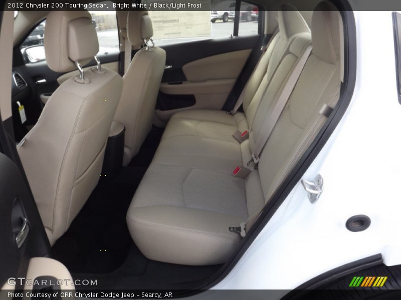 Bright White / Black/Light Frost 2012 Chrysler 200 Touring Sedan