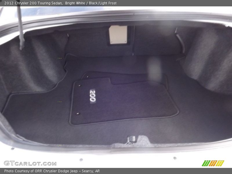 Bright White / Black/Light Frost 2012 Chrysler 200 Touring Sedan