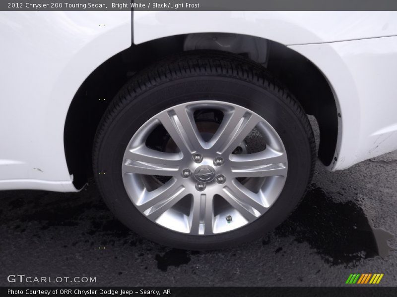 Bright White / Black/Light Frost 2012 Chrysler 200 Touring Sedan