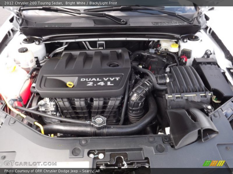 Bright White / Black/Light Frost 2012 Chrysler 200 Touring Sedan