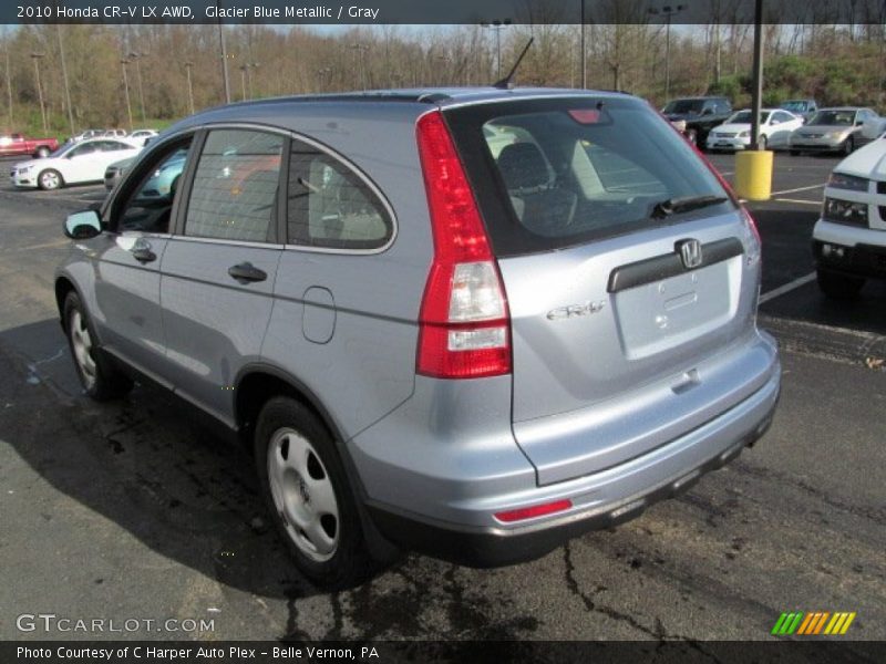 Glacier Blue Metallic / Gray 2010 Honda CR-V LX AWD