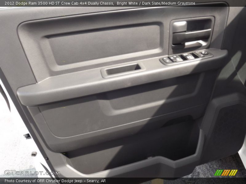 Bright White / Dark Slate/Medium Graystone 2012 Dodge Ram 3500 HD ST Crew Cab 4x4 Dually Chassis