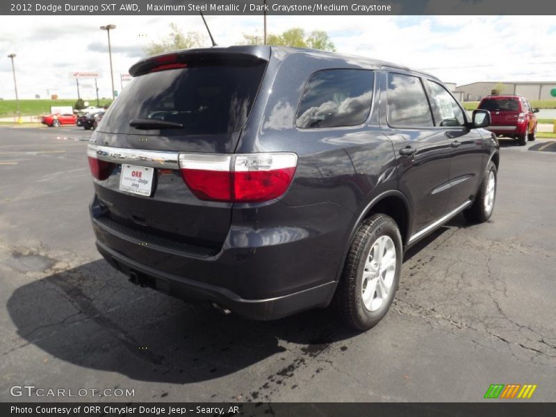 Maximum Steel Metallic / Dark Graystone/Medium Graystone 2012 Dodge Durango SXT AWD