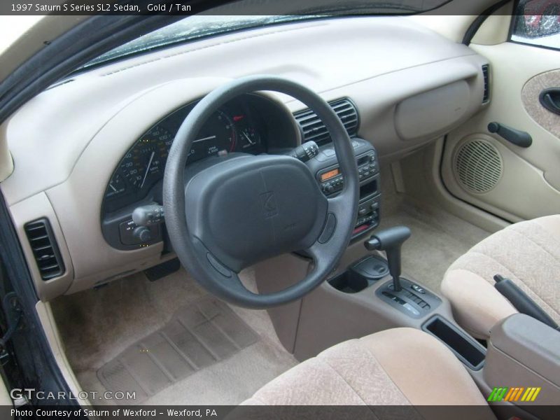 Gold / Tan 1997 Saturn S Series SL2 Sedan