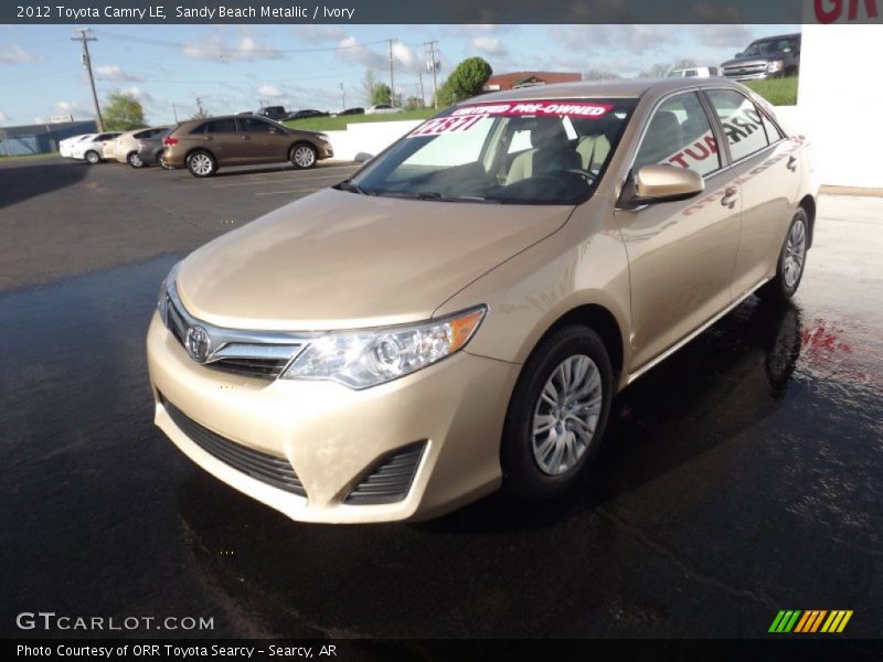 Sandy Beach Metallic / Ivory 2012 Toyota Camry LE
