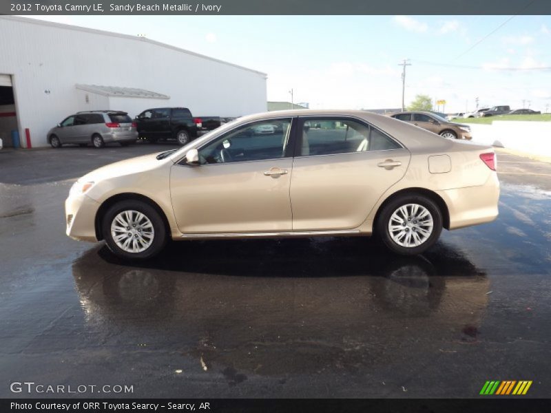 Sandy Beach Metallic / Ivory 2012 Toyota Camry LE