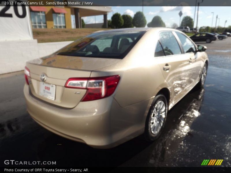 Sandy Beach Metallic / Ivory 2012 Toyota Camry LE