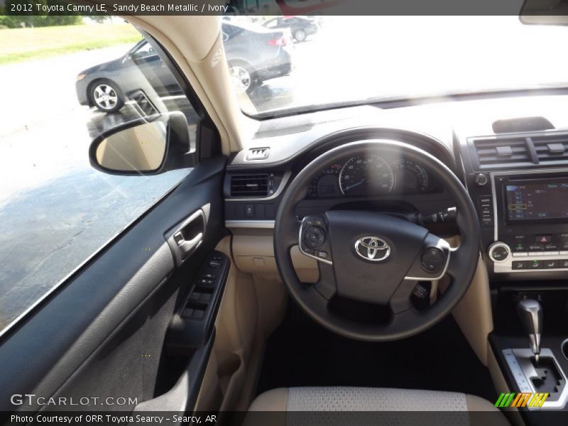 Sandy Beach Metallic / Ivory 2012 Toyota Camry LE