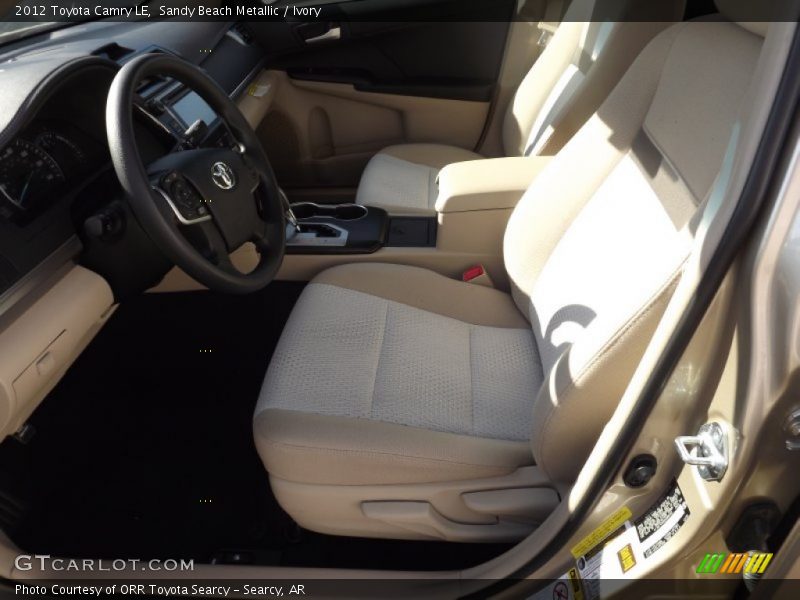 Sandy Beach Metallic / Ivory 2012 Toyota Camry LE