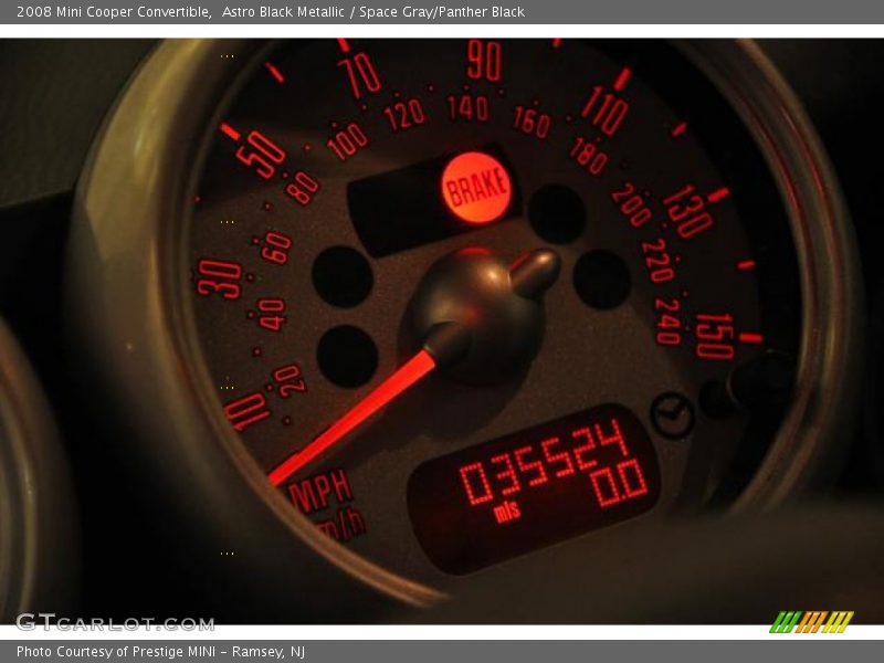 Astro Black Metallic / Space Gray/Panther Black 2008 Mini Cooper Convertible