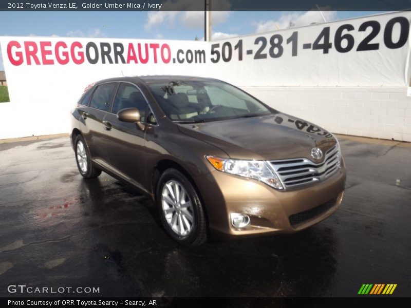 Golden Umber Mica / Ivory 2012 Toyota Venza LE