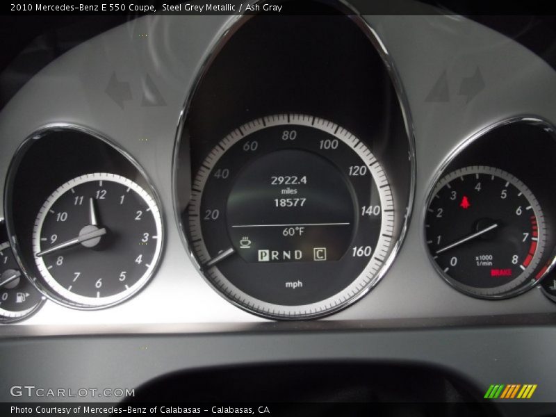  2010 E 550 Coupe 550 Coupe Gauges