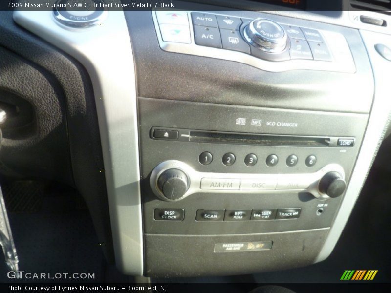 Brilliant Silver Metallic / Black 2009 Nissan Murano S AWD