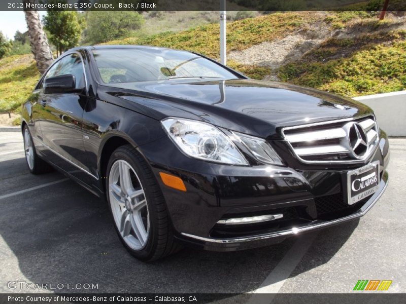 Black / Black 2012 Mercedes-Benz E 350 Coupe