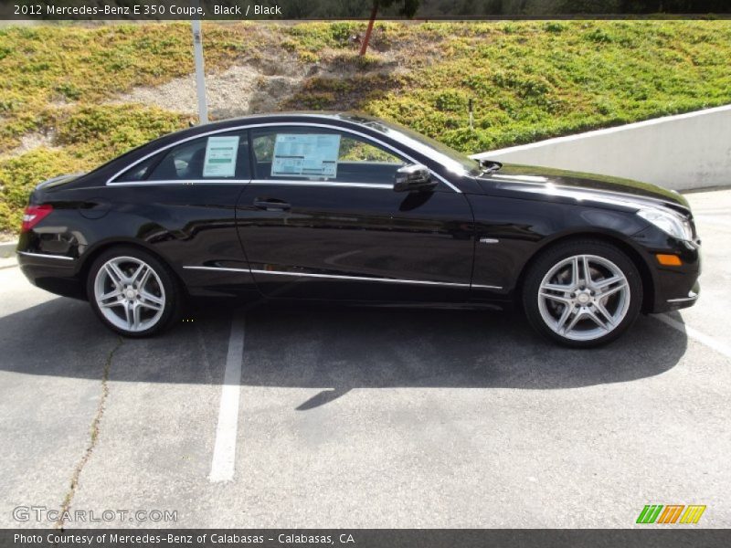 Black / Black 2012 Mercedes-Benz E 350 Coupe