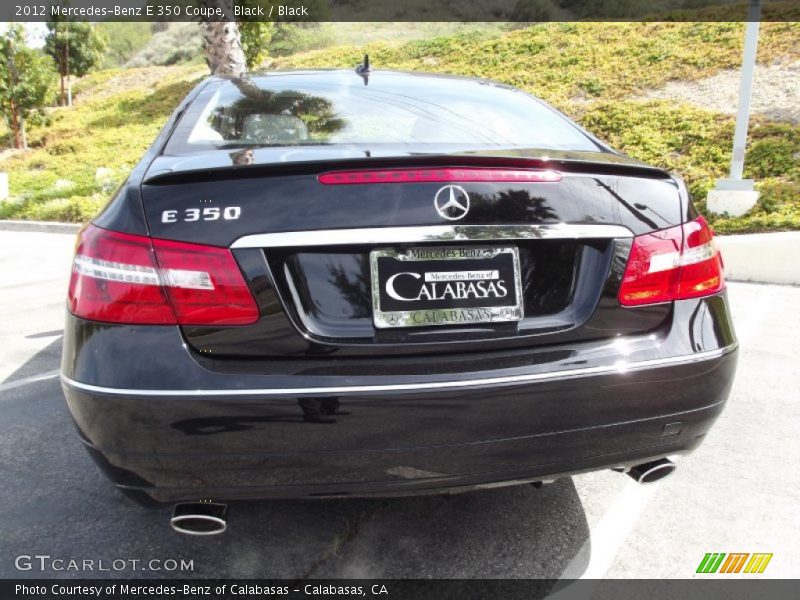 Black / Black 2012 Mercedes-Benz E 350 Coupe