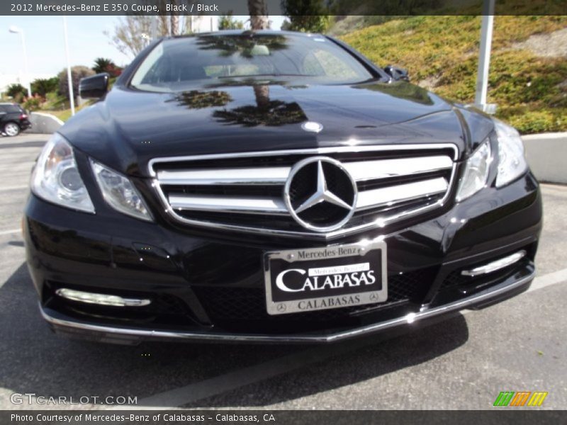 Black / Black 2012 Mercedes-Benz E 350 Coupe