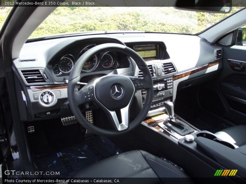 Black / Black 2012 Mercedes-Benz E 350 Coupe