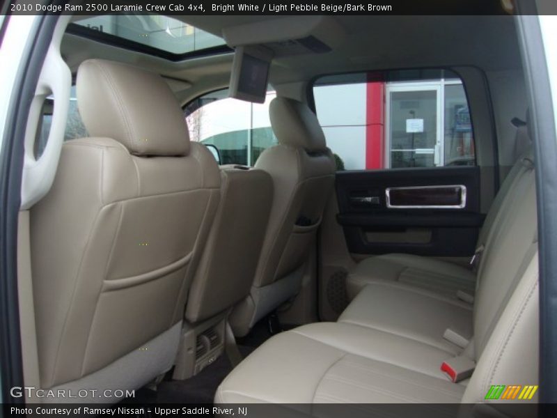 Bright White / Light Pebble Beige/Bark Brown 2010 Dodge Ram 2500 Laramie Crew Cab 4x4