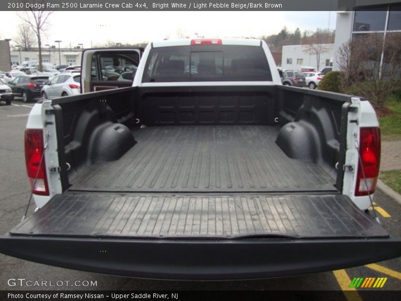 Bright White / Light Pebble Beige/Bark Brown 2010 Dodge Ram 2500 Laramie Crew Cab 4x4