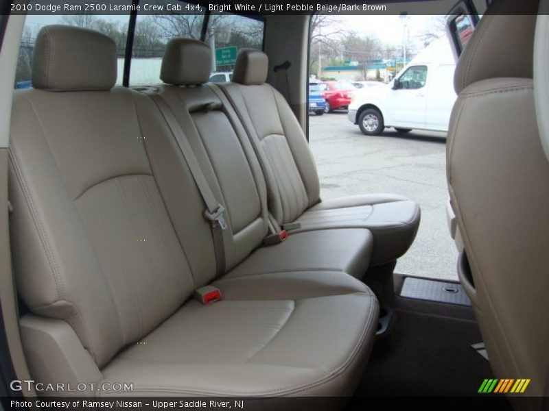 Bright White / Light Pebble Beige/Bark Brown 2010 Dodge Ram 2500 Laramie Crew Cab 4x4