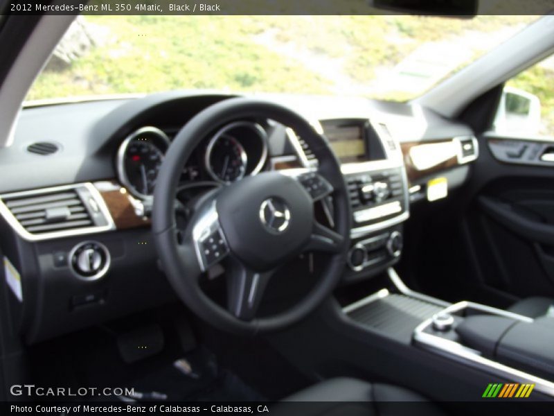 Black / Black 2012 Mercedes-Benz ML 350 4Matic