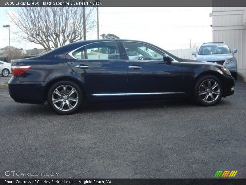 Black Sapphire Blue Pearl / Black 2008 Lexus LS 460